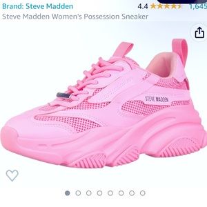 never worn pink steve madden tennis shoes!!